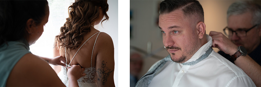 getting ready braut braeutigam schloss spiez