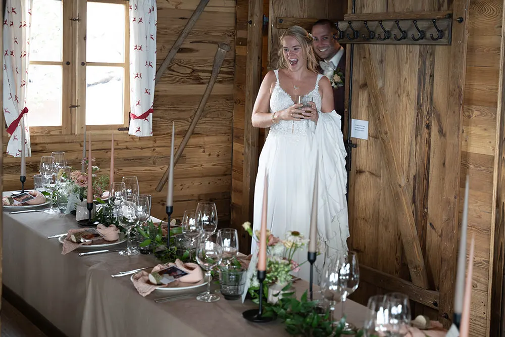 brautpaar schlemmerchalet hahnenmoos adelboden lenk